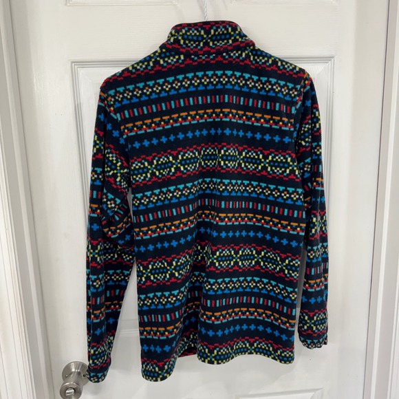 Columbia Women's Fleece Jacket Colorful Fair Isle Print Full Zip Size L - Picture 5 of 6